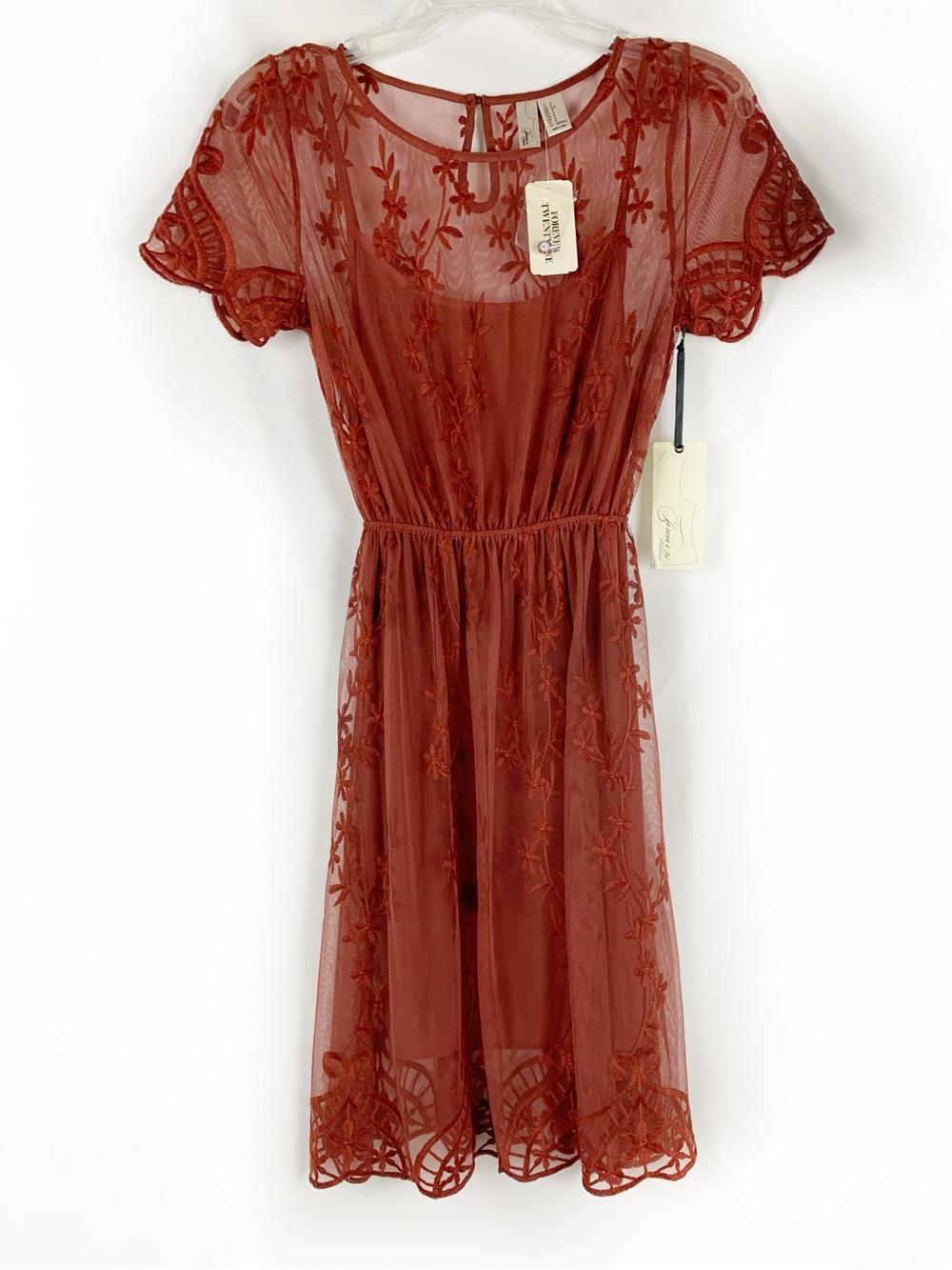 NWT Forever 21 Cottagecore Embroidered Midi Dress